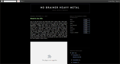 Desktop Screenshot of nobrainerheavymetal.blogspot.com