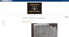 Desktop Screenshot of historiadodireitounesp.blogspot.com