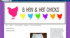 Desktop Screenshot of ahenandherchicks.blogspot.com