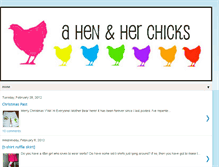 Tablet Screenshot of ahenandherchicks.blogspot.com