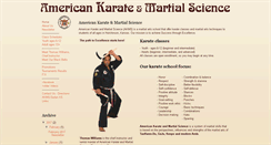 Desktop Screenshot of americankarateandmartialscience.blogspot.com