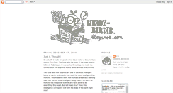 Desktop Screenshot of nerdy-birdie.blogspot.com