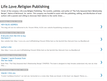 Tablet Screenshot of lifelovereligion.blogspot.com
