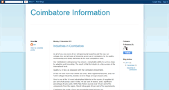 Desktop Screenshot of coimbatore-info.blogspot.com