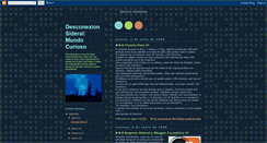 Desktop Screenshot of desconexionsideralmundocurioso.blogspot.com