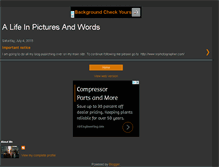 Tablet Screenshot of alifeinpicturesandwords.blogspot.com