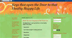 Desktop Screenshot of keystohealthyhappylife.blogspot.com