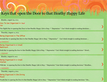 Tablet Screenshot of keystohealthyhappylife.blogspot.com