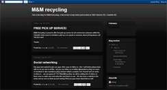 Desktop Screenshot of mandmrecycling.blogspot.com