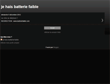 Tablet Screenshot of jehaisbatteriefaible.blogspot.com
