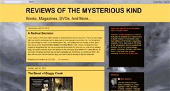 Desktop Screenshot of forteanreviews.blogspot.com