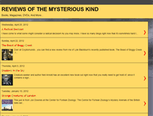 Tablet Screenshot of forteanreviews.blogspot.com