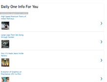 Tablet Screenshot of dailyoneinfo.blogspot.com