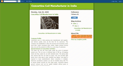 Desktop Screenshot of concertinacoilindia.blogspot.com