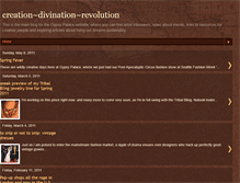 Tablet Screenshot of creationdivinationrevolution.blogspot.com