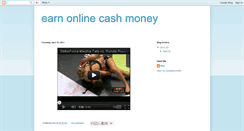 Desktop Screenshot of earnonlinecashmoney.blogspot.com