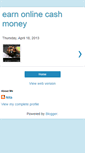 Mobile Screenshot of earnonlinecashmoney.blogspot.com