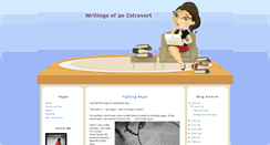Desktop Screenshot of introvertwriter.blogspot.com