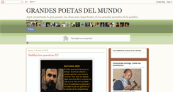 Desktop Screenshot of grandespoetasdelmundo.blogspot.com