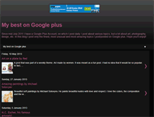 Tablet Screenshot of mybestongoogleplus.blogspot.com