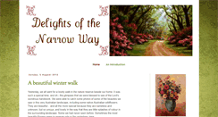 Desktop Screenshot of delightsofthenarrowway.blogspot.com