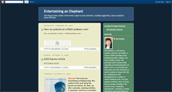 Desktop Screenshot of entertaininganelephant.blogspot.com