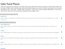 Tablet Screenshot of indiatravelplaces.blogspot.com