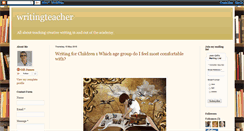 Desktop Screenshot of creative-writingteacher.blogspot.com