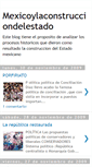 Mobile Screenshot of mexicoylaconstrucciondelestado.blogspot.com