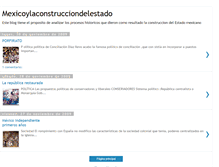 Tablet Screenshot of mexicoylaconstrucciondelestado.blogspot.com