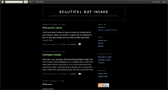 Desktop Screenshot of beautifulbutinsane.blogspot.com