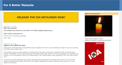 Desktop Screenshot of forabettermalaysia.blogspot.com