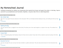Tablet Screenshot of homeschool-journal.blogspot.com