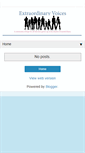 Mobile Screenshot of extraordinaryvoices.blogspot.com