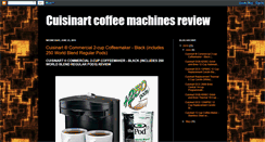 Desktop Screenshot of cuisinart-coffee-machines.blogspot.com