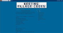 Desktop Screenshot of meetingvillagecodes.blogspot.com