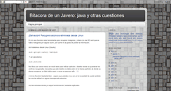 Desktop Screenshot of bitacoradeunjaveroyotros.blogspot.com