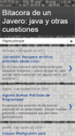 Mobile Screenshot of bitacoradeunjaveroyotros.blogspot.com