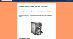 Desktop Screenshot of delonghi-magnifica-espresso-esam-4400.blogspot.com