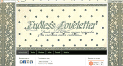 Desktop Screenshot of endlessloveletter.blogspot.com