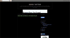 Desktop Screenshot of goodoftattoo.blogspot.com