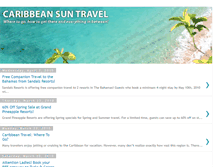 Tablet Screenshot of caribbeansuntravel.blogspot.com