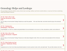 Tablet Screenshot of freegenealogylookups.blogspot.com