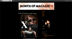 Desktop Screenshot of monthofmacabre.blogspot.com