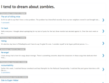 Tablet Screenshot of idreamofzombies.blogspot.com