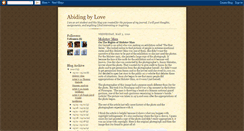 Desktop Screenshot of abidingbylove.blogspot.com