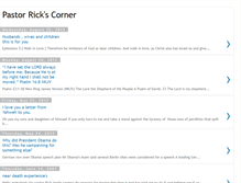 Tablet Screenshot of pastorrickscorner.blogspot.com