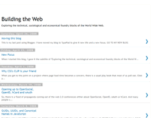 Tablet Screenshot of buildingtheweb.blogspot.com