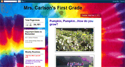 Desktop Screenshot of mrscarlsonsfirstgrade.blogspot.com