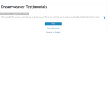 Tablet Screenshot of dreamweavertestimonials.blogspot.com